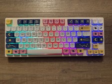 Custom Wireless Mechanical Keyboard – Constellation-Themed PBT Keycaps