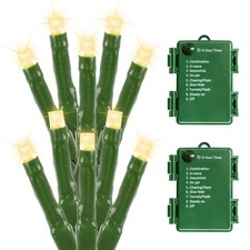 Battery Operated Christmas Lights 33 FT 100 LED Mini String Lights with Timer...