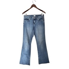 Cache Y2K Embellished Low Rise Light Wash Denim Bootcut Jeans Blue Size 6