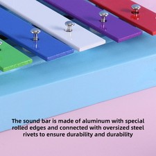 13 Notes Glockenspiel Xylophone Colorful Metal Keys Percussion Rhythm Handh QNVP