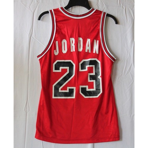 Maglia Uomo Champion Chicago Bulls Michael Jordan #23 Rossa *BELLA - Foto 4 di 7