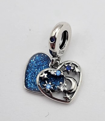 925 Sterling Silber Mond & Stern Charm Bead, ''I Told The Stars About You''
