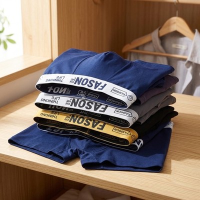 5 Pack Mens Underwear Boxer Briefs Soft Breathable Fabric Summer Sports Trunks