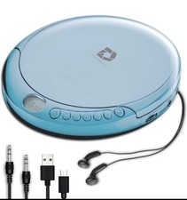 Deluxe Products CD Player Portable with 60 Second Anti Skip, Stereo Earbuds