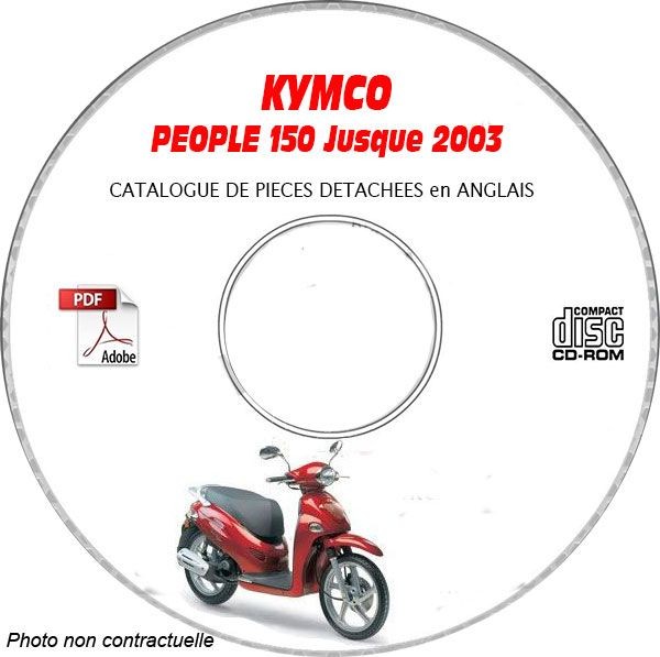 CD-ROM de pièces détachées Kymco People 150 manuel technique anglais