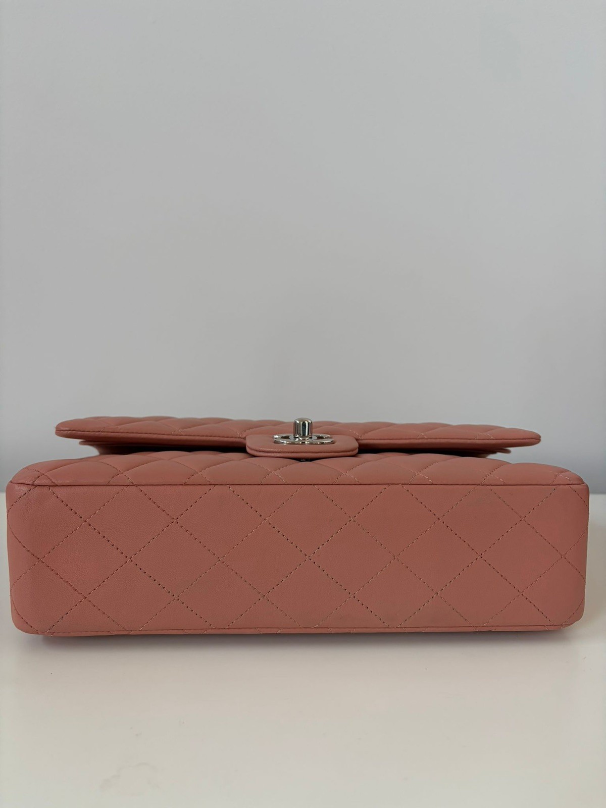 Authentic Chanel Pink Quilted Leather Handbag with Silver Hardware image 4