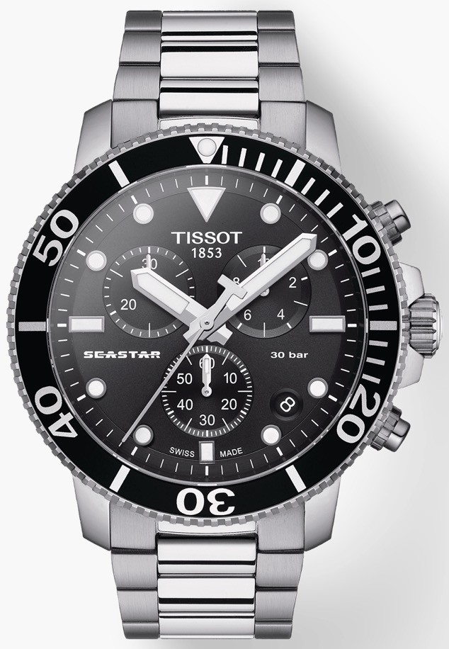Tissot Seastar 1000 Chronograph Quartz Black Dial Men's Watch T120.417.11.051.00
