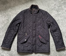 Barbour Powell Boys Quilted Zip Jacket with Logos Size (M) - PTP 16” Inches. NEW