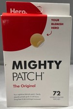 Hero Cosmetics Mighty Patch The Original, 72 Hydrocolloid Patches - EXP: 3/26