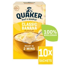 Quaker Oat So Simple Classic Banana Flavour Porridge 10 Sachets