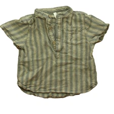 Rylee + Cru 12-18M Short Sleeve Mason Shirt Retro Stripe Toddler Top