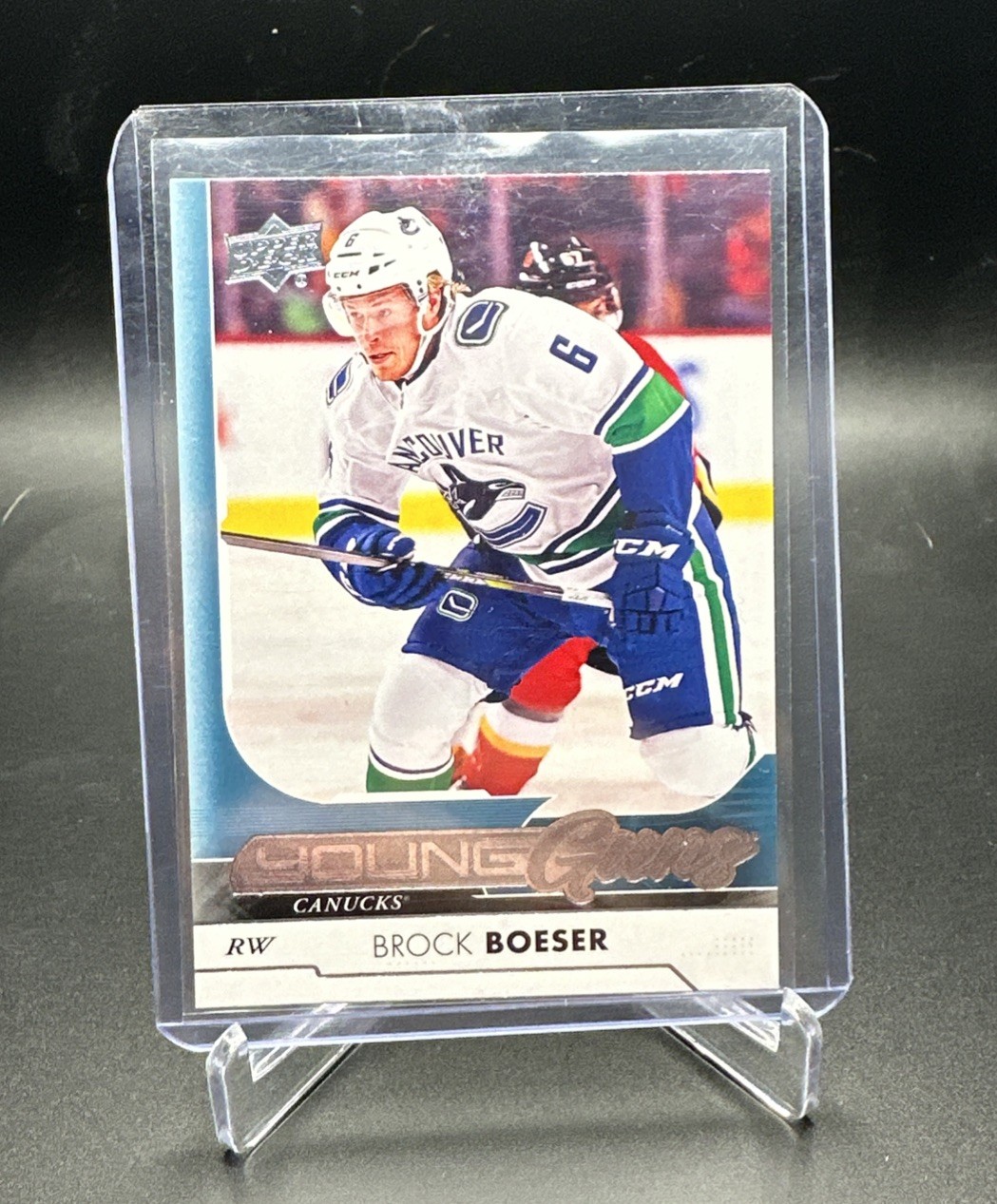 2017-18 Upper Deck #247 Brock BOESER Young Guns RC - Vancouver Canucks