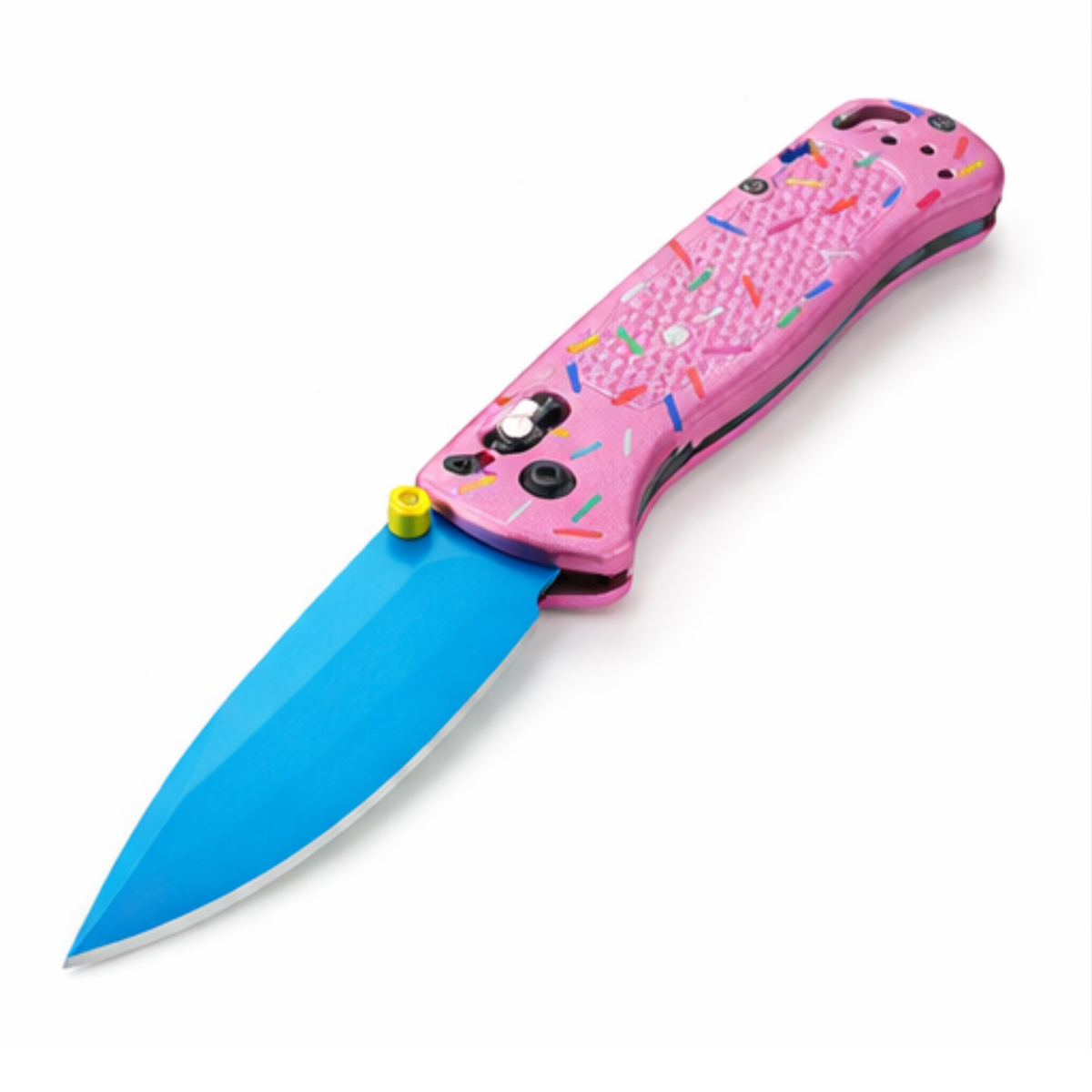 バット INFINITY Nozomi Nagasaki Special model Benchmade 535 Color Folding Knife Blue Blade Pink Handle EDC