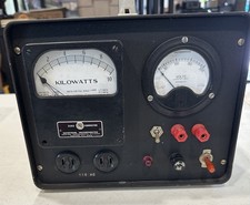 Vintage Daystrom Weston Kilowatt & Voltmeter AC Power Test Unit 115V 