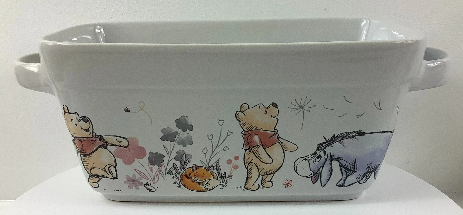 Zrike Disney Winnie the Pooh Eeyore Tigger Piglet Ceramic Loaf Pan Bakeware
