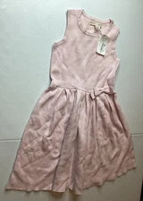 Hope & Henry Dress  6 Blue Ruffle Floral Organic Cotton Coastal Cottage