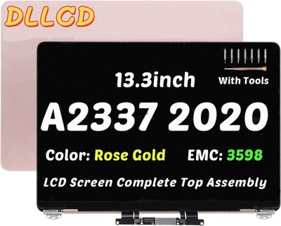 Apple MacBook 液晶付きフロントパネル A2337 ゴールド 液晶パネル MacBook Air M1 A2337 ゴールド 互換品 上半身 13インチ