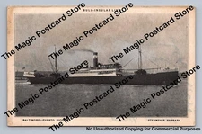 Steamship Barbara Bull-Insular Line ~ Baltimore-Puerto Rico Shipping ~1920s