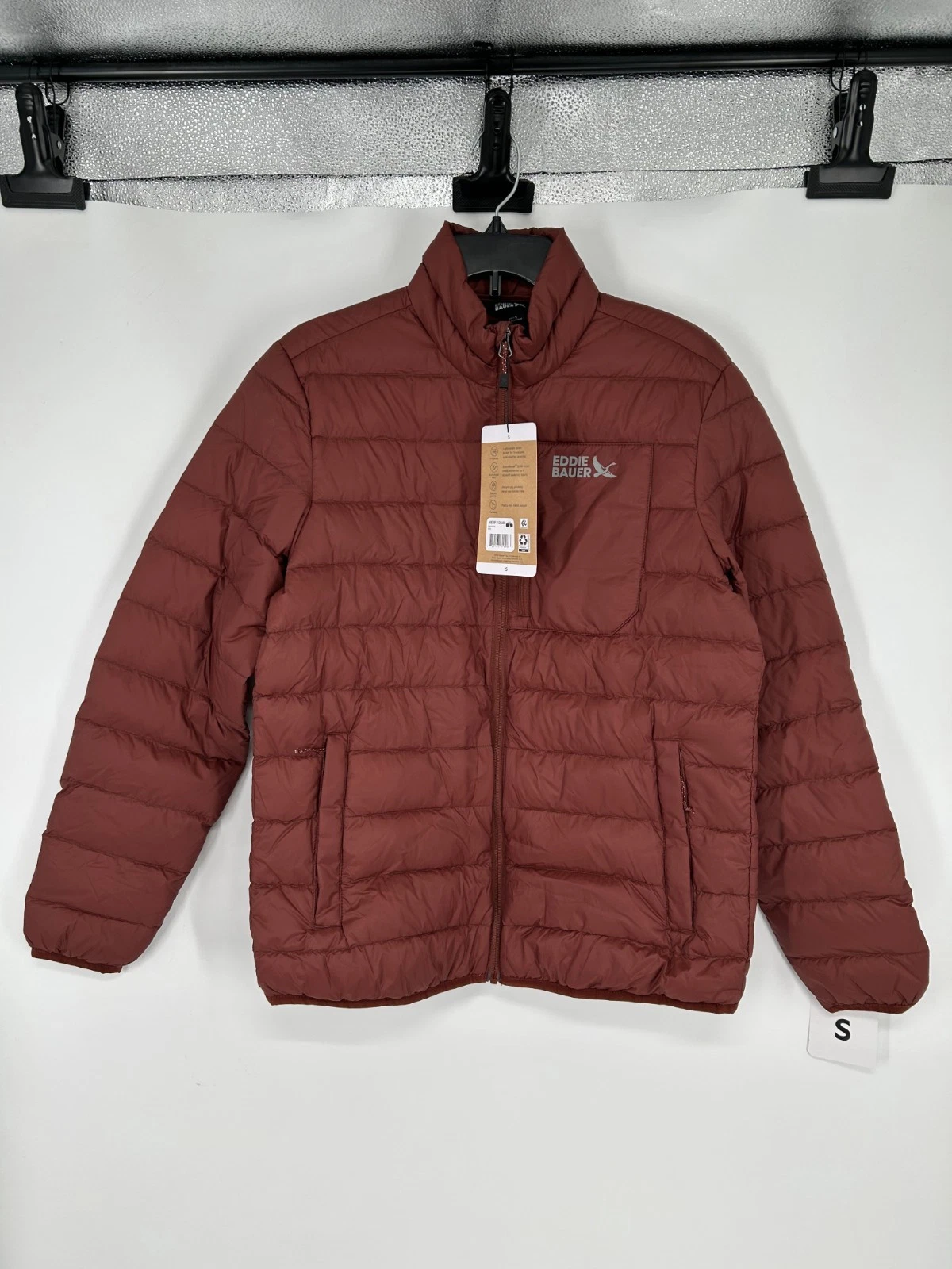 Eddie Bauer Packable Down 650 Jacket Red Insulated Puffer EB650 Mens Small
Opens in a new window or