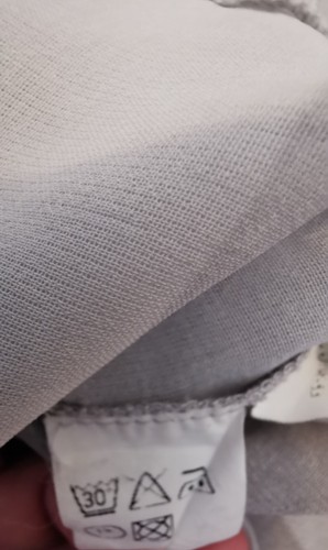 Laura di Sarpi Bluse Damen Gr. 40 Viskose Muster Grau Weiß Kurzarm Sommer - Bild 9 von 10