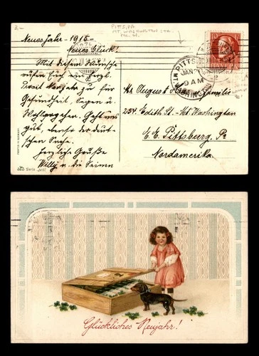 Mayfairstamps Germany to Pittsburgh PA Child Postcard aax_66197