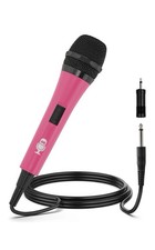 Singing Machine NIP Pink Unidirectional Dynamic Microphone SMM205P 10 Foot Cord