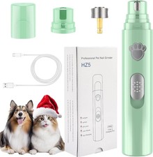 Dog Nail Grinder, 2-Speed Rechargeable Dog Nail Trimmers for Large-small dogs