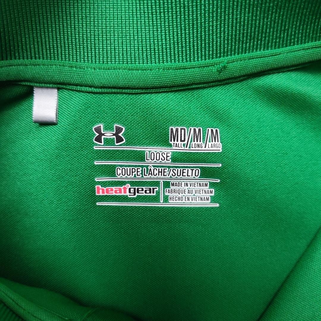 Notre Dame Fighting Irish Shirt Mens Medium Green NCAA Football Under Armour thumbnail 6