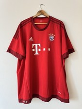 Camiseta de fútbol local Bayern Munich 2015-2016 kit de camiseta de fútbol talla 3XL para hombre