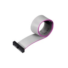 IDC Wire Flat Ribbon Cable FC/FC Female Connector 24Pins 1.27mm Pitch 20cm Long