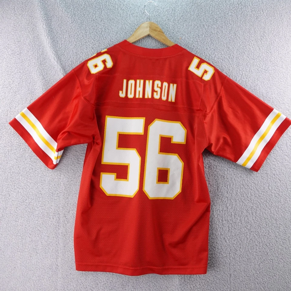 Kansas City Chiefs Red Derrick Johnson 56 NFL Pro Line Jersey Mens Medium - Image 2 of 4