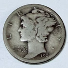 1920 D MERCURY HEAD DIME SILVER 10 C - 90% SILVER - CIRCULATED COIN #5620