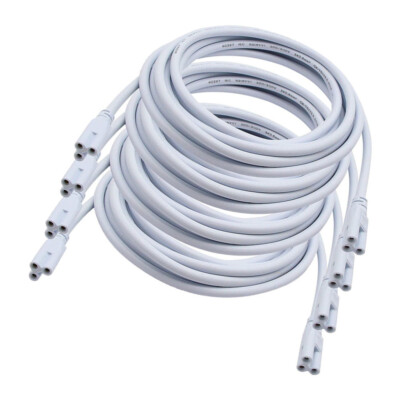 4 Pcs LED Light -Netzkabel 3-poliges Lampenanschlusskabel Dual-Anschlusskabel