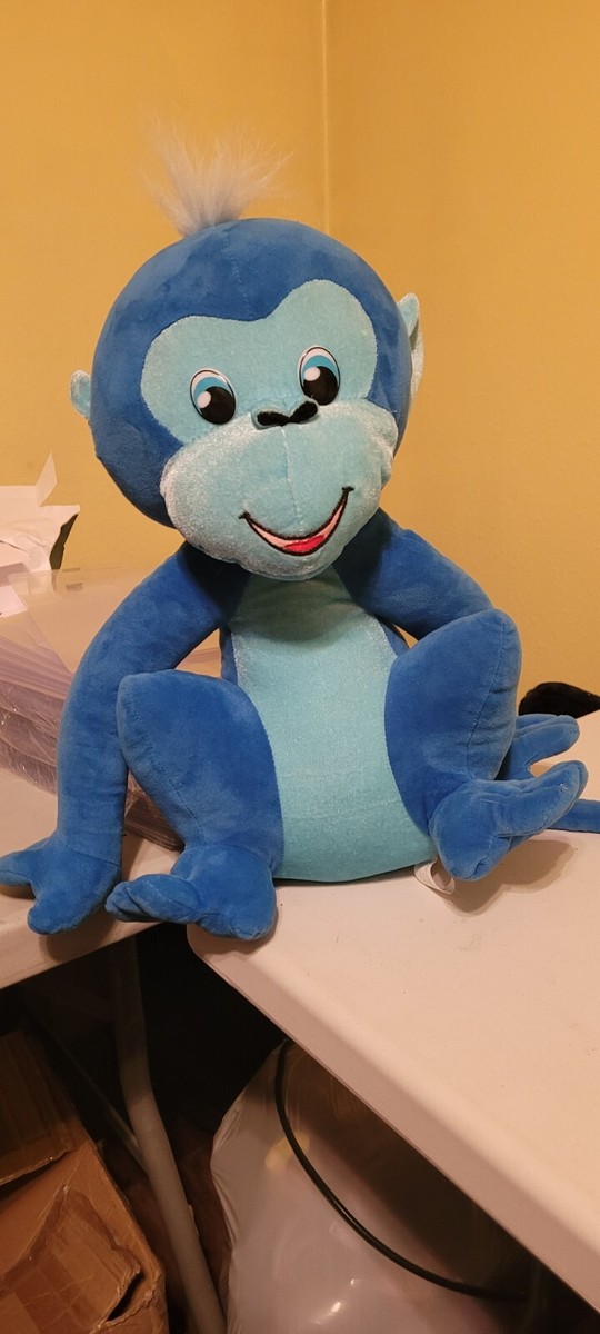 Ideal Toys Direct Plush Blue Monkey | eBay