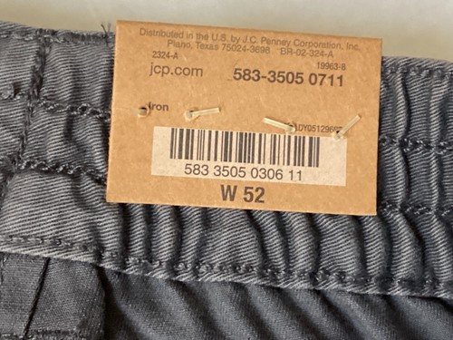 The Foundry Cargo Shorts Mens Sz 52 Comfort Stretch Waistband Iron gray NWT - Picture 4 of 6