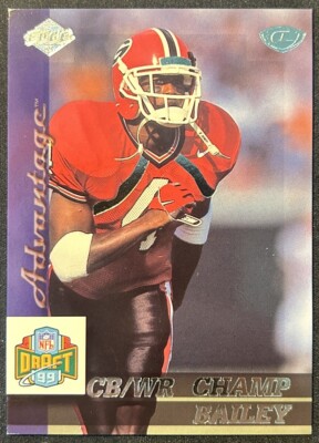 Champ Bailey 1999 Collectors Edge NFL Draft Rookie Card #152 Bulldogs RC