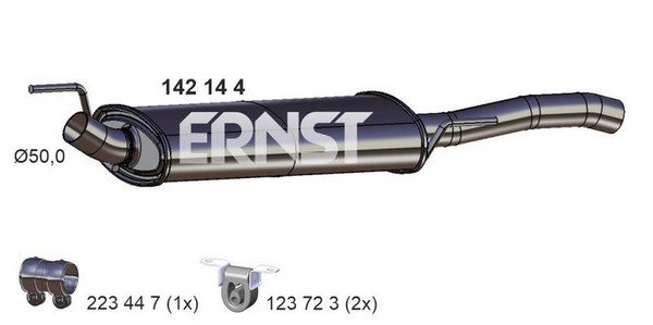Ernst 142144 EndschalldäMpfer FüR VW-image
