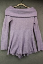 Urban Outfitters Long Sleeve Grace Off the Shoulders Sweater Romper-Size Medium