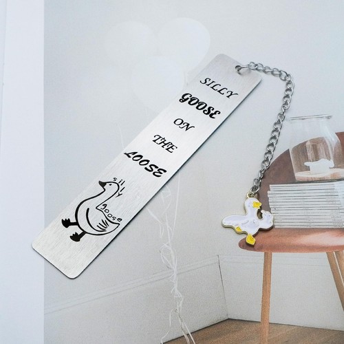 Cute Bookmarks for Bookish Book Lovers Funny Silly Goose Book Mark Gifts for ... - Picture 5 of 7
