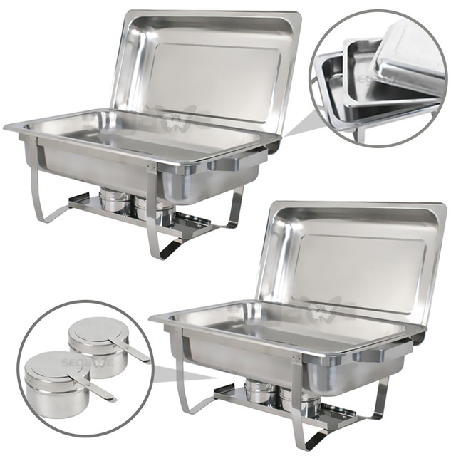 Set Da Buffet Per Piatti Da In Acciaio Inox, 6 L, Buffet, Catering - Foto 10