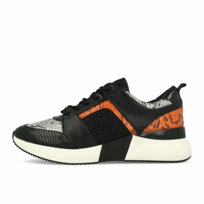 La Strada 1807433 Sneaker Orange Black Multi Schuhe Sneaker Schwarz Orange Weiß
