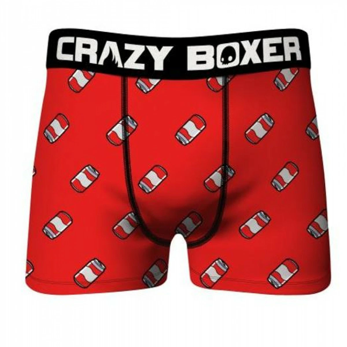 Crazy Boxers Beer Cans All Over Men's Boxer Briefs Black