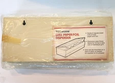 Vintage Tupperware Wax Paper Foil Dispenser Case 1572-3 Wall Mount Almond