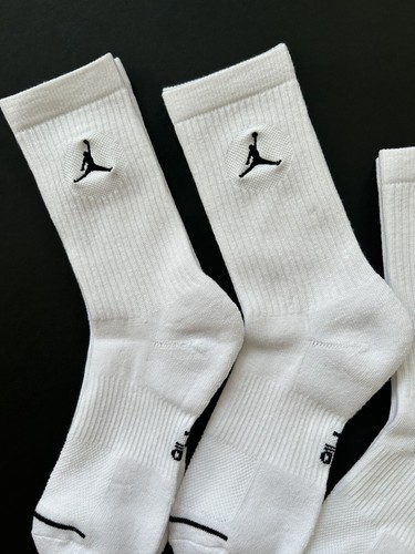 Nike Jordan Jumpman Everyday White Cushioned Crew Socks Small Kids Teen Boy Girl - Picture 10 of 12