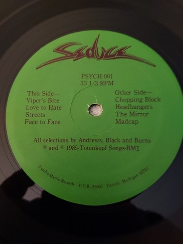 RARE-Seduce- self titled LP- AUTOGRAPHED BY THE BAND-ORIGINAL PRESSING-PSYCH-001 - Picture 6 of 10