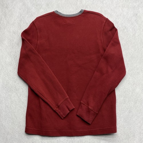 VTG American Eagle Mens Sweater Shirt Red Knit Long Sleeve Crew Neck Y2K Size XS - Picture 2 of 17