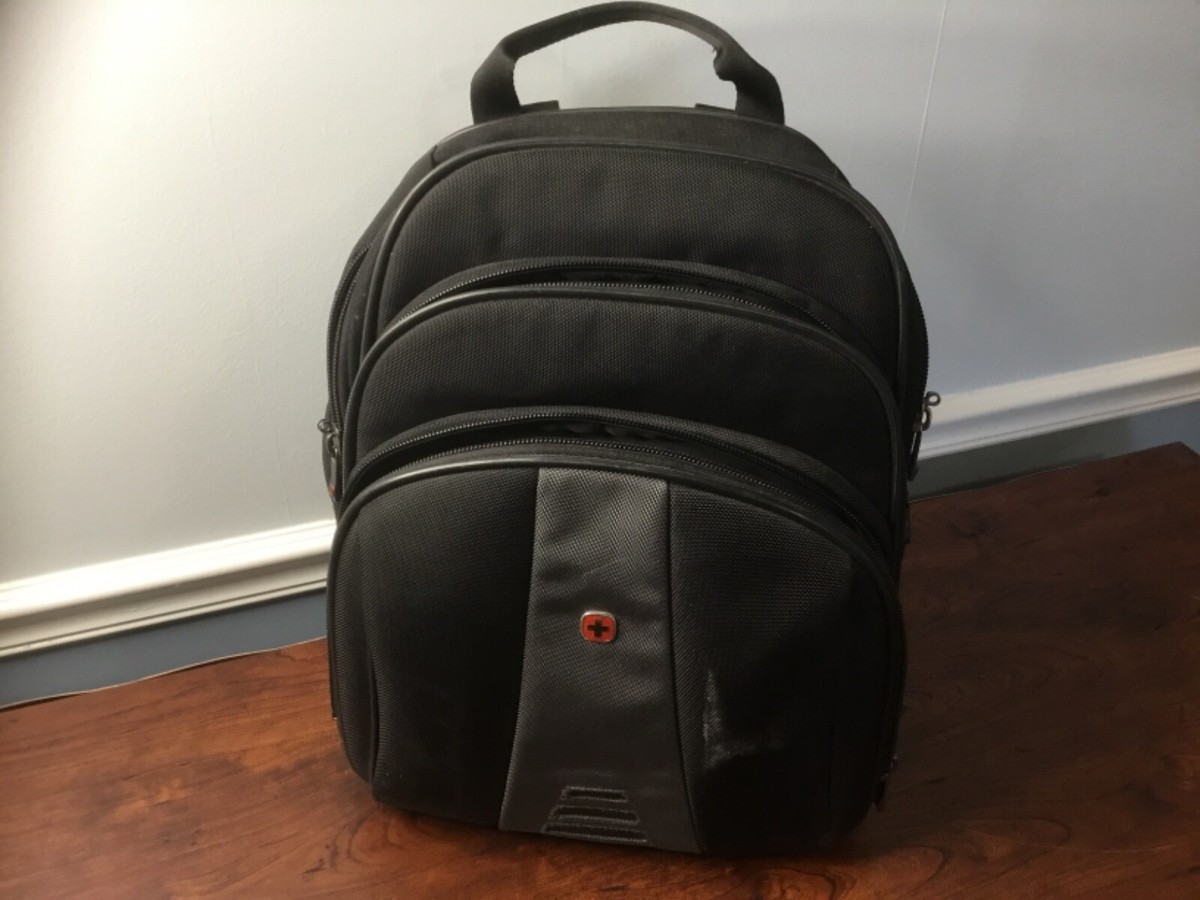 Wenger Backpack ブラック Wenger Multifunctional Black Laptop Backpack Travel Heavy Duty