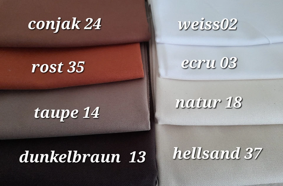 Oeko-Tex Dekostoff Canvas Baumwolle uni 50 x 140 cm Leinenoptik I - Bild 1 von 1