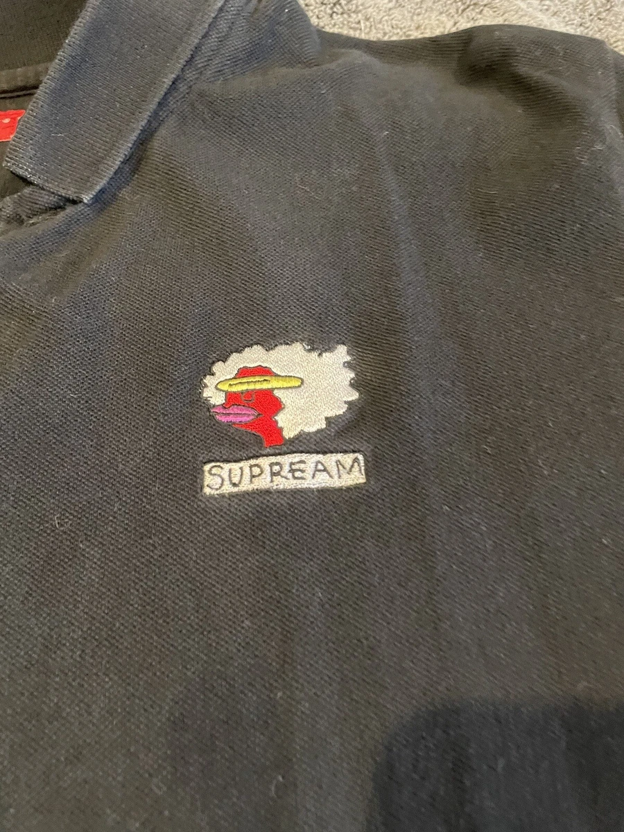 Supreme Gonz Ramm Polo Shirt Short Sleeve Men’s Size Medium Black FW2017 Collar