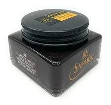 Dark Brown Saphir Medaille d'Or Pommadier Shoe Cream 75ml Jar - Made in France
